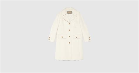 cappotto gucci bianco|Cappotti Gucci da donna .